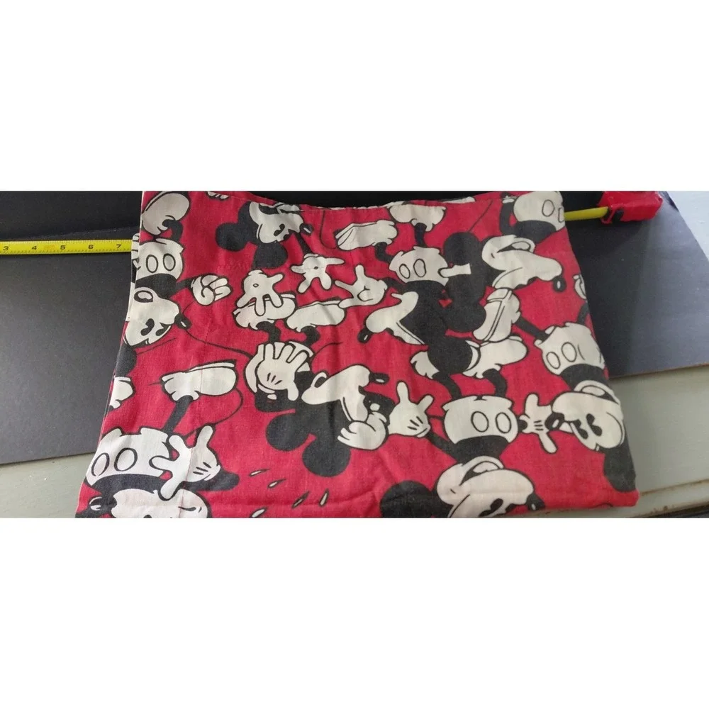 One Vintage 90s Disney Mickey Mouse Large Pillow Cover all-over repeating print